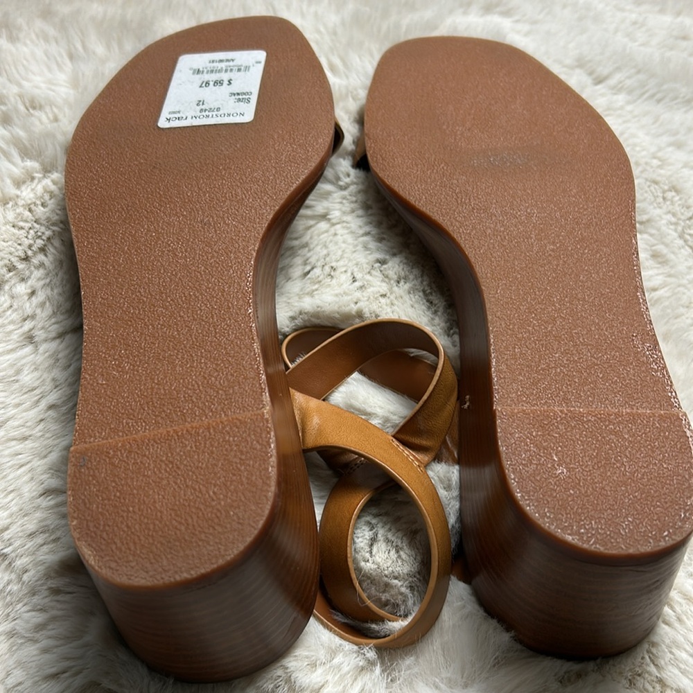 Steve Madden Slingback Wedge Sandals Size 12 - Picture 10 of 11